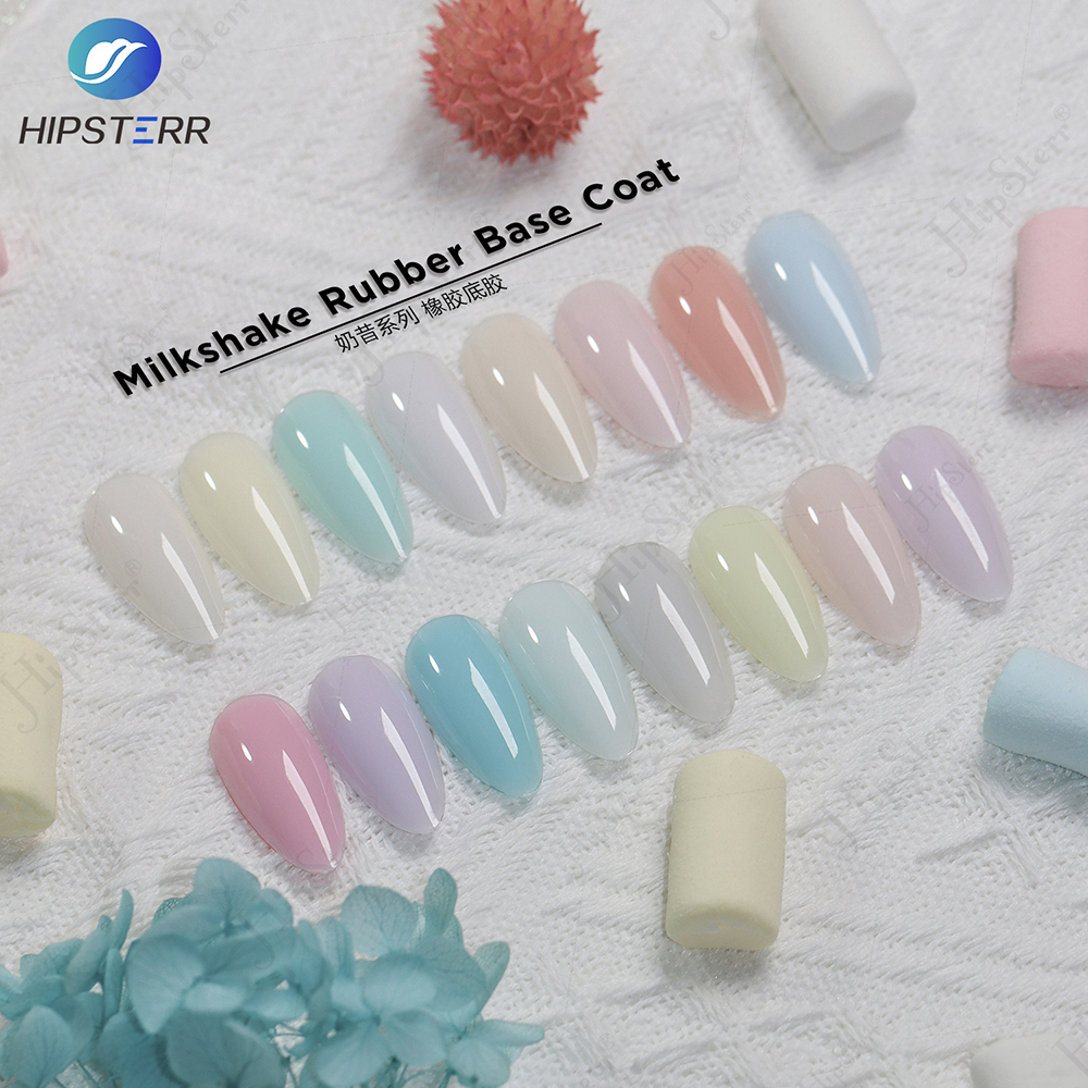 best professional Milkshake Rubber Base Coat gel nail polish