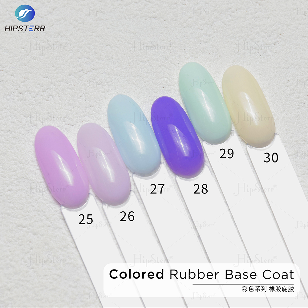 Colored abricot peely Rubber Base Coat Gel