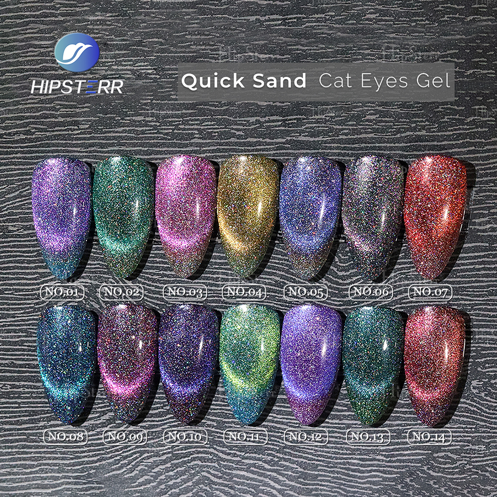 Quick sand cat eyes gel nail polish colors