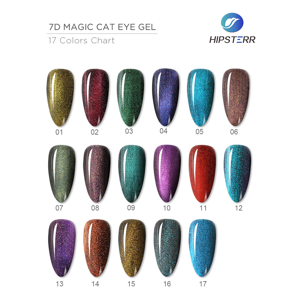 7D Cat eye gel nail polish