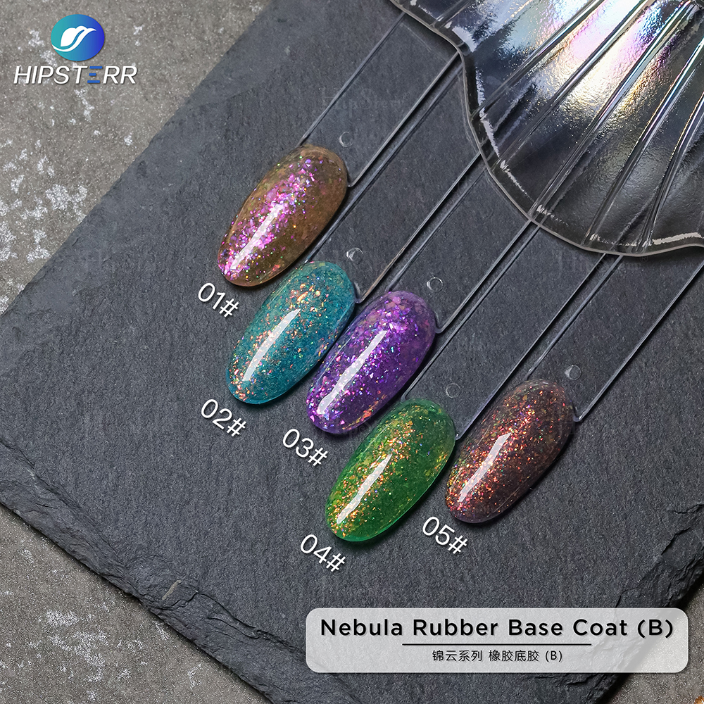 Nebula Rubber Base Coat gel nail polish factory price in bulk