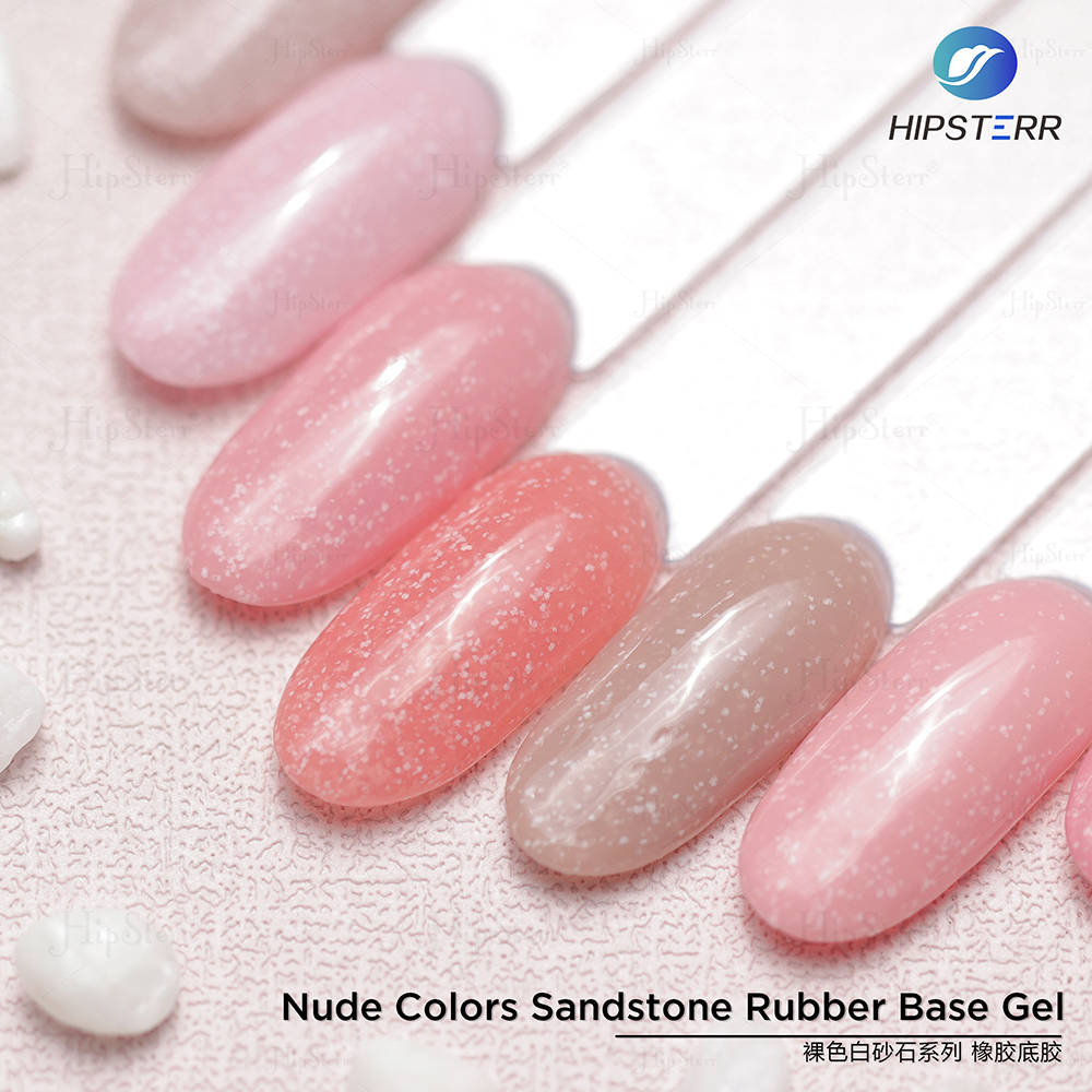 Nude Colors Sandstone top Rubber Base Coat nail polish