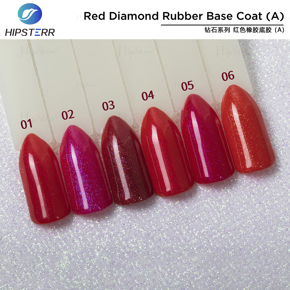Red Diamond shine Rubber Base Coat